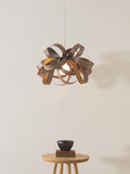 Tom Raffield Skipper small pendant ceiling light Dia.46cm walnut (British brand)