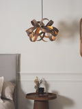 Tom Raffield Skipper small pendant ceiling light Dia.46cm walnut (British brand)