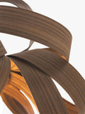 Tom Raffield Skipper small pendant ceiling light Dia.46cm walnut (British brand)