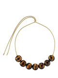 EDBLAD beaded necklace gold tiger's eye 70cm, UK version