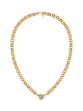 EDBLAD gold crystal chunky chain necklace - British product