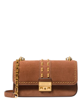 John Lewis Michael Kors Tribeca Small Studded Suede Shoulder Bag- Buy online at McGrocer