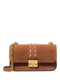 Michael Kors Tribeca small studded suede shoulder bag, UK version