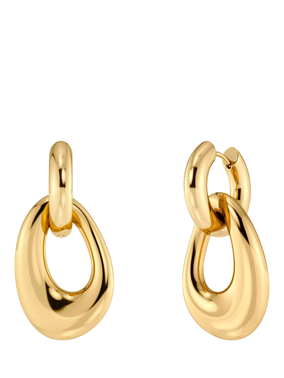 John Lewis EDBLAD Azura Sculpted Open Hoop Earrings- Buy online at McGrocer