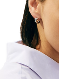 EDBLAD small crossover hoop earrings silver, imported from the UK