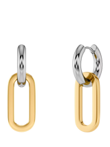 John Lewis EDBLAD Medley Two Tone Drop Link Earrings, Mixed Metal- Buy online at McGrocer