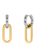 EDBLAD Medley two tone drop link earrings - British product