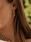 EDBLAD Medley two tone drop link earrings - British product