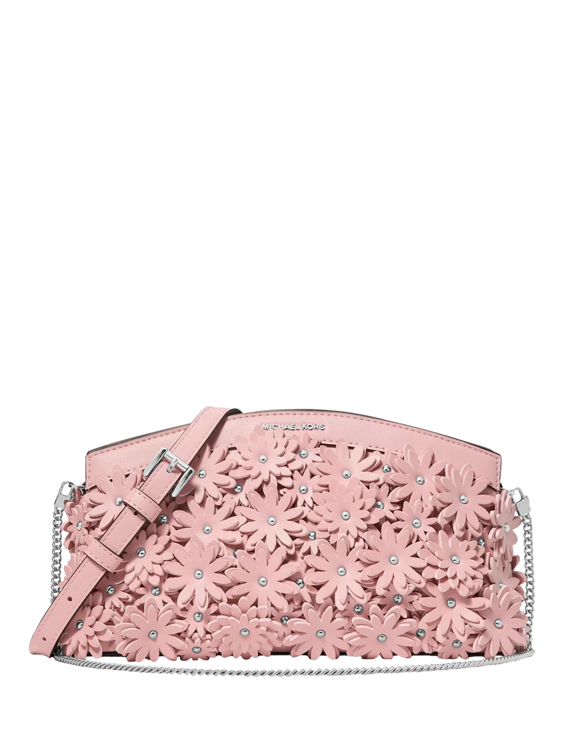 Michael Kors floral appliqué clutch bag - British product