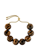 John Lewis EDBLAD Aura Beaded Bracelet Gold Tigers Eye- Buy online at McGrocer