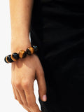 EDBLAD Aura beaded bracelet gold tigers eye adjustable - British product