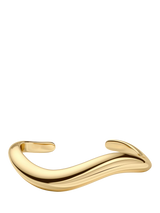 John Lewis EDBLAD Azura Sculpted Open Bangle, Gold- Buy online at McGrocer