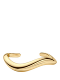 EDBLAD Azura sculpted open bangle gold plated (British brand)