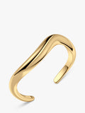 EDBLAD Azura sculpted open bangle gold plated (British brand)