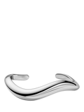 EDBLAD Azura sculpted open bangle stainless steel (British brand)