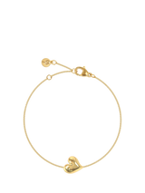 John Lewis EDBLAD Amorina Heart Chain Bracelet Gold Plated Adjustable 15.5-18.5 cm- Buy online at McGrocer