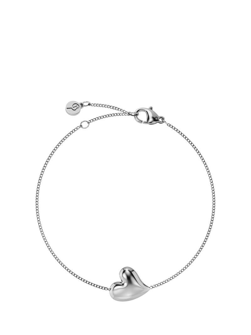 EDBLAD Amorina Heart Chain Bracelet Gold Plated Adjustable 15.5-18.5 cm