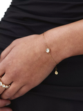 EDBLAD Ocean Gem gold chain bracelet 7mm - British product