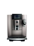 Jura E8 Automatic Bean to Cup Coffee Machine, Silver