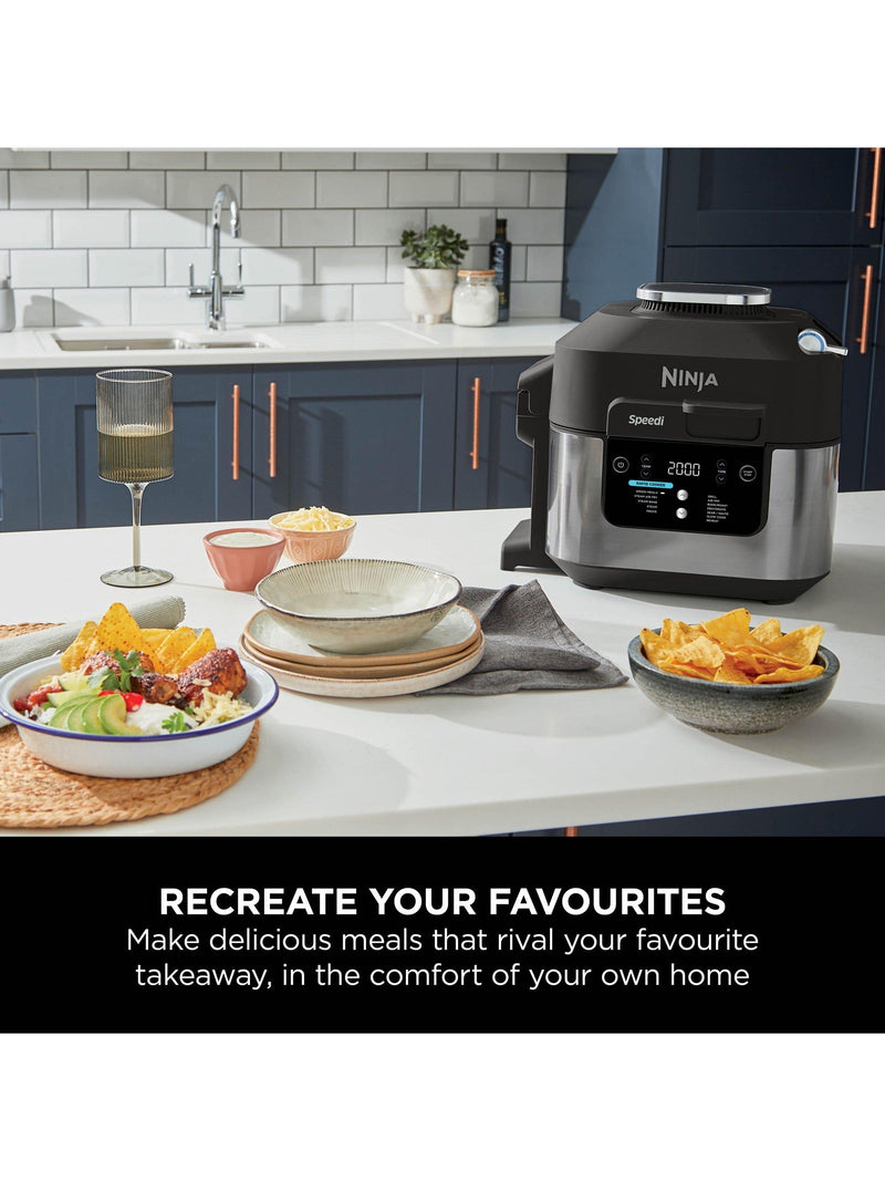 Ninja Speedi 12-in-1 multi cooker Black Steel, imported from the UK