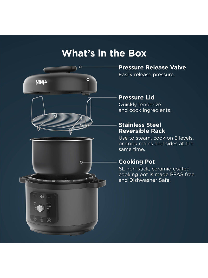 Ninja Pressure & Rice Cooker HyperHeat 9-in-1 6 litre, UK version