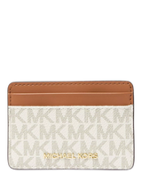 John Lewis Michael Kors Jet Set Signature Leather Cardholder Vanilla- Buy online at McGrocer