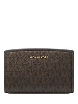 John Lewis Michael Kors Bryant Printed Medium Wallet Brown/Acorn- Buy online at McGrocer
