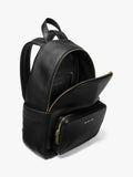 Michael Kors Tanner Leather Backpack Black, imported from the UK