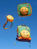 Frugi Kids Smiley Face Belt Bag Happy Hotchpotch, imported from the UK