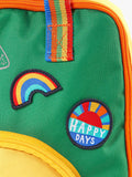 Frugi kids' rainbow backpack Happy Hotchpotch, UK version