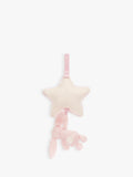 Jellycat Bashful Bunny musical pull mobile pink - British product