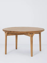 John Lewis John Lewis X-Ray Round Coffee Table, Oak- Buy online at McGrocer