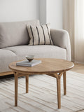 John Lewis X-Ray round oak coffee table, UK version