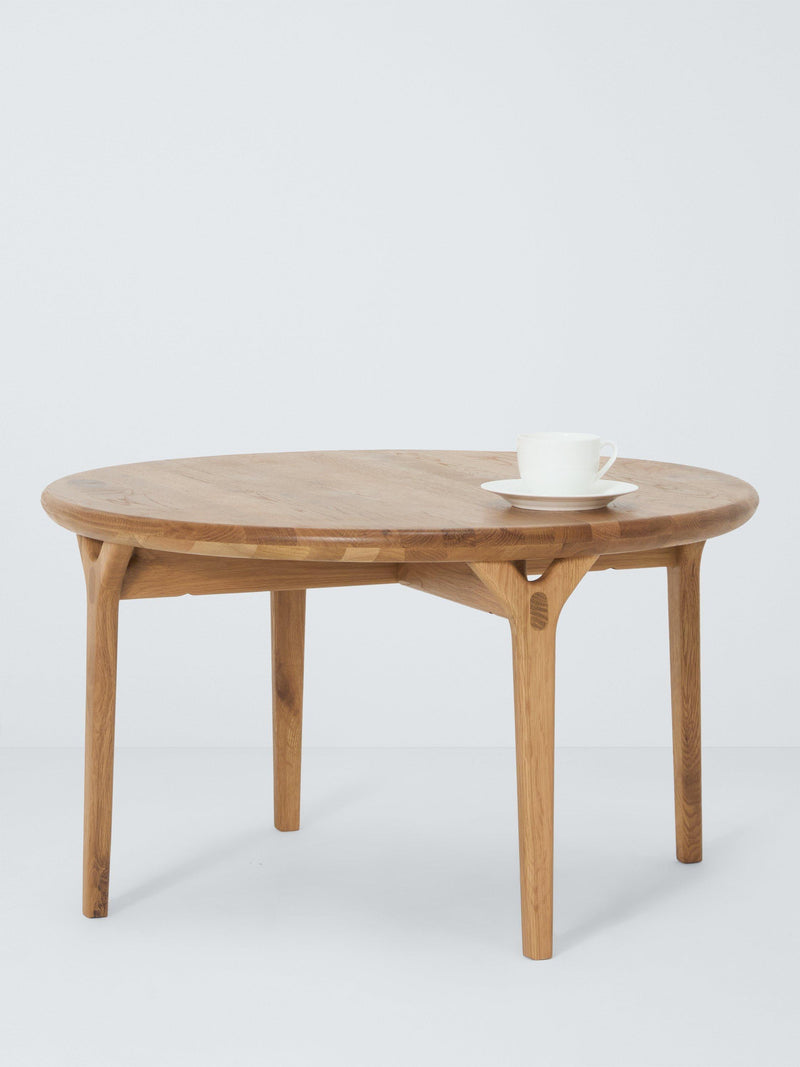 John Lewis X-Ray round oak coffee table, UK version