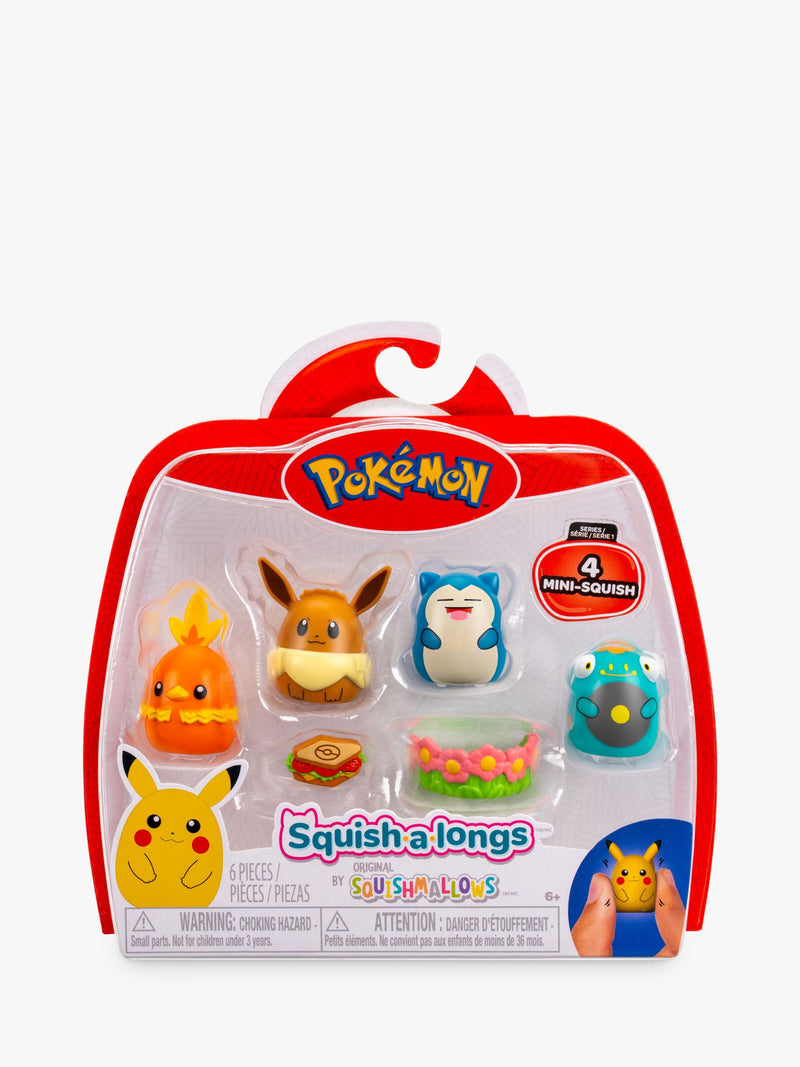 Squishmallows Pokémon Mini-Squish pack of 4 (British brand)