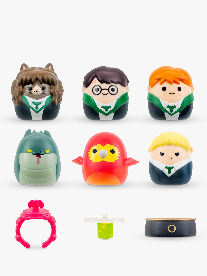 Squishmallows Harry Potter Mini-Squish pack of 6 with accessories, imported from the UK