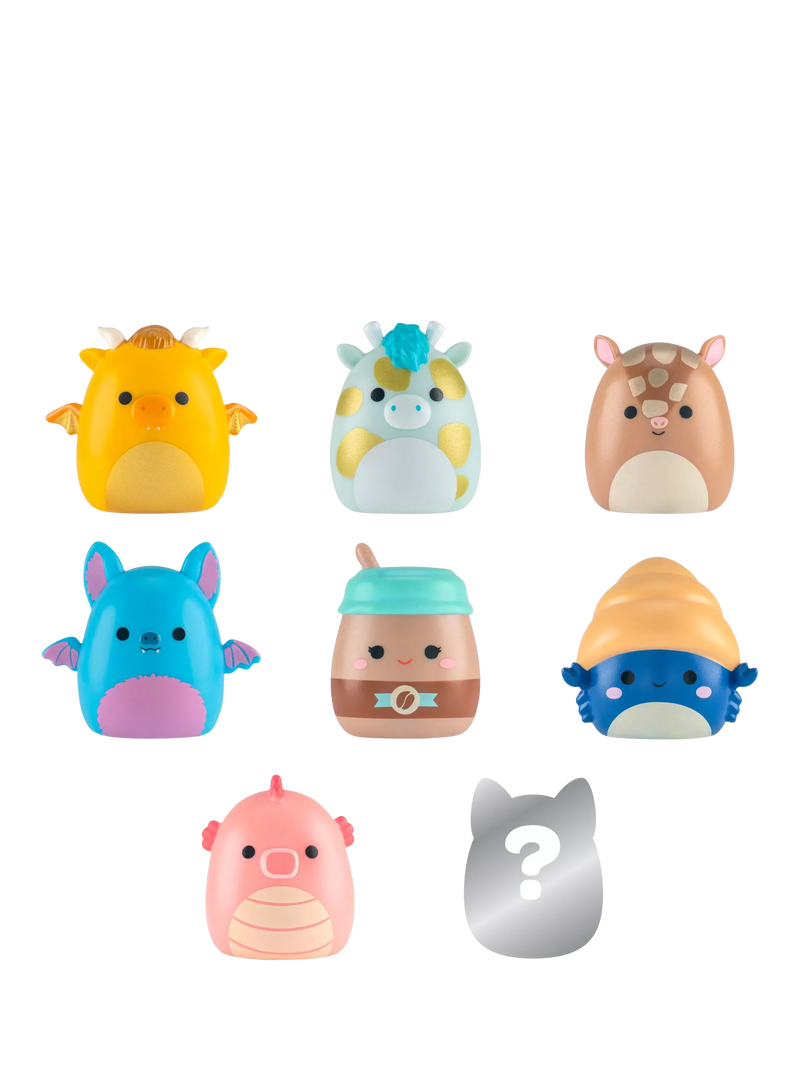 Squishmallows Squish-a-longs Mini-Squish pack of 8, UK version