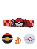 Pokémon Charmander Clip N Go Belt Set with Poké Balls, imported from the UK
