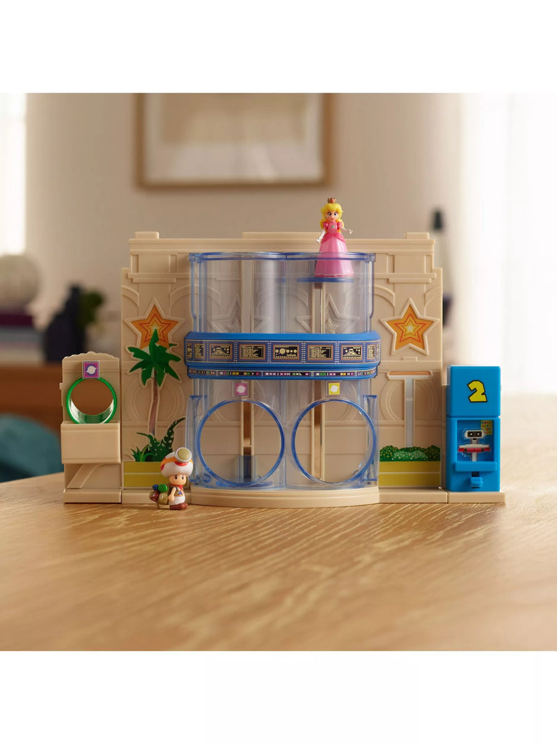 Super Mario diorama set with Princess Peach, Captain Toad figures (British brand)