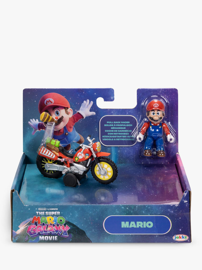 Super Mario Bros Mario action figure motorcycle 2.5-inch, imported from the UK