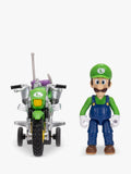 Super Mario Bros. Luigi action figure with motorcycle 2.5 inch (British brand)