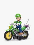 Super Mario Bros. Luigi action figure with motorcycle 2.5 inch (British brand)