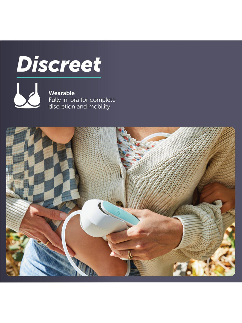 Elvie Wave manual breast pump with ergonomic handle - British product