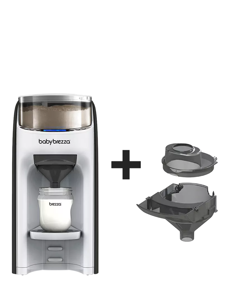 Baby Brezza Formula Pro white with extra funnel, imported from the UK