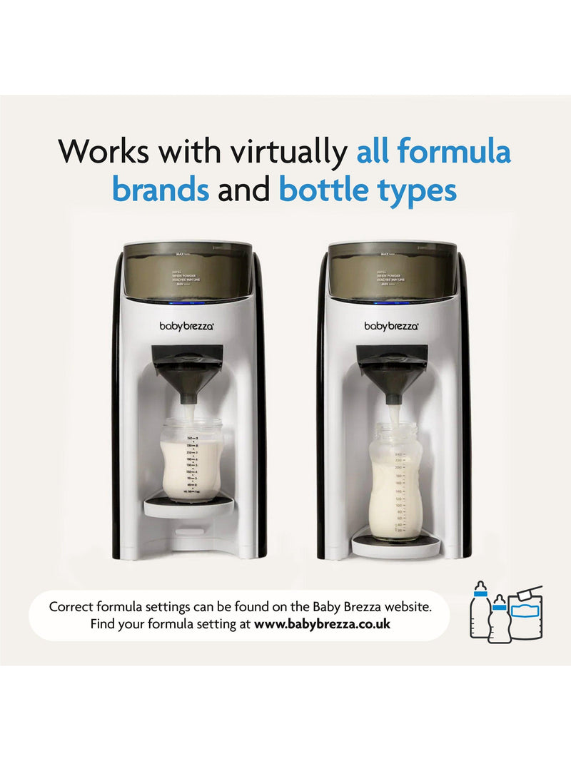 Baby Brezza Formula Pro white with extra funnel, imported from the UK