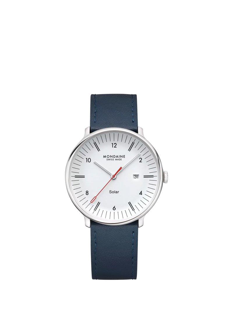Mondaine men's Doppio solar watch 41mm (British brand)