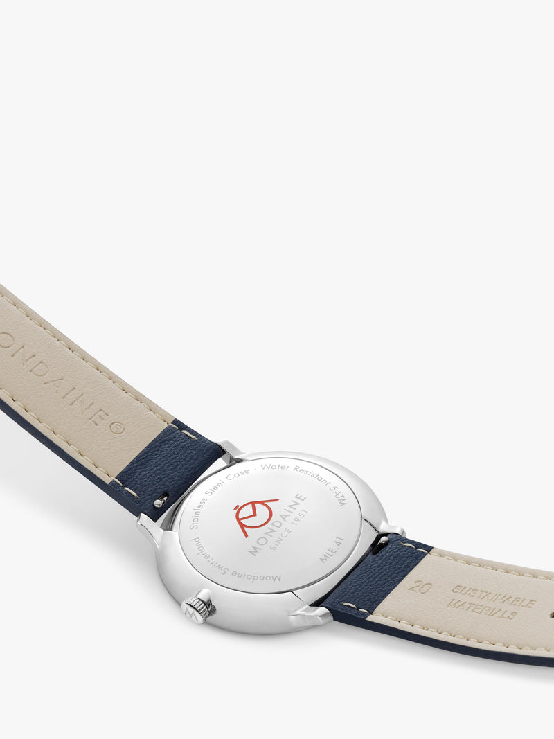 Mondaine men's Doppio solar watch 41mm (British brand)