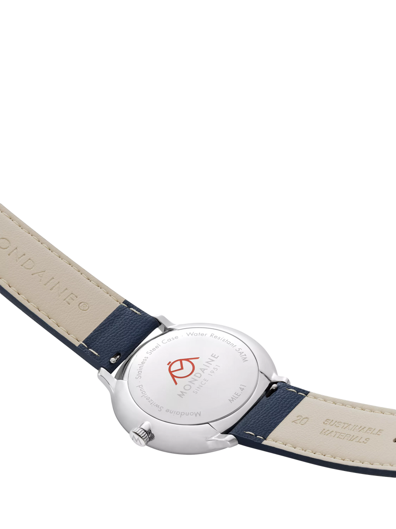 Mondaine men's Doppio solar watch 41mm (British brand)