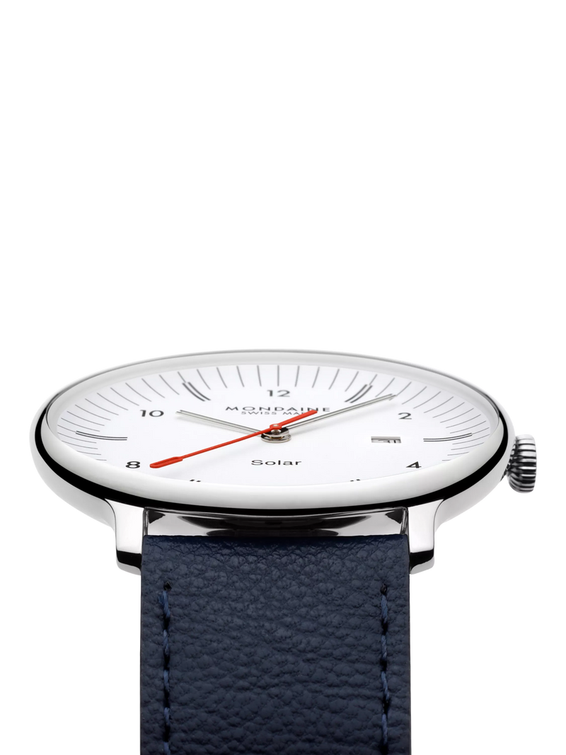 Mondaine men's Doppio solar watch 41mm (British brand)