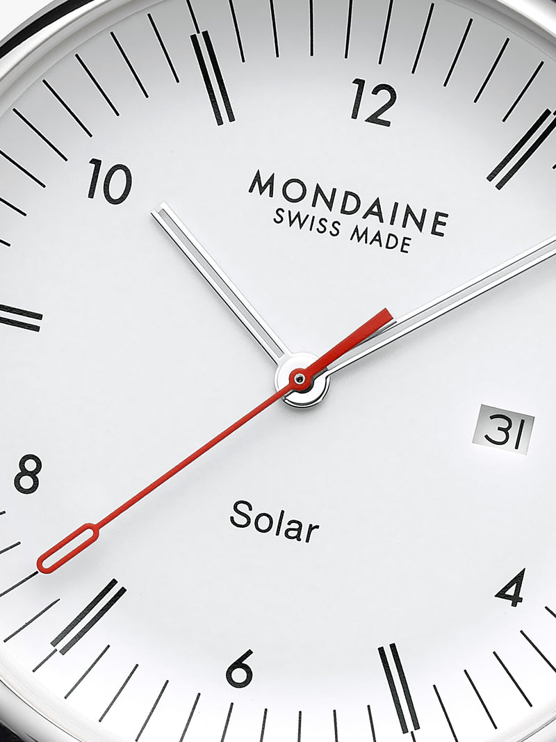 Mondaine men's Doppio solar watch 41mm (British brand)